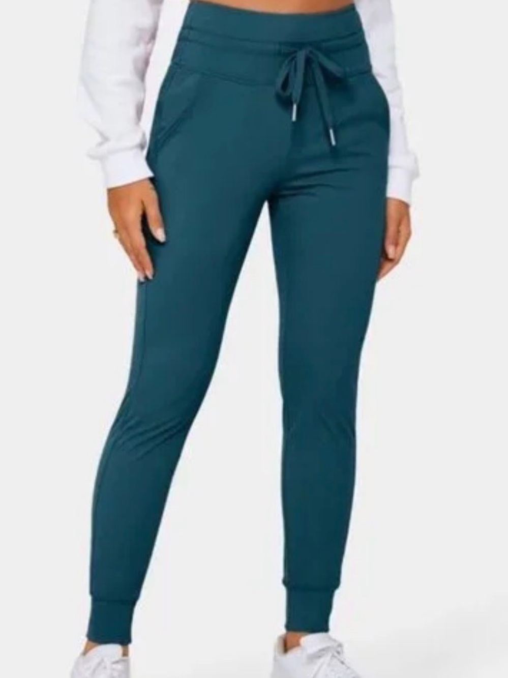 Women's Blue Drawstring Jogger Pants